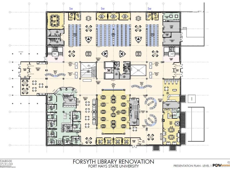 FHSU Forsyth Library Floorplan - Main Level