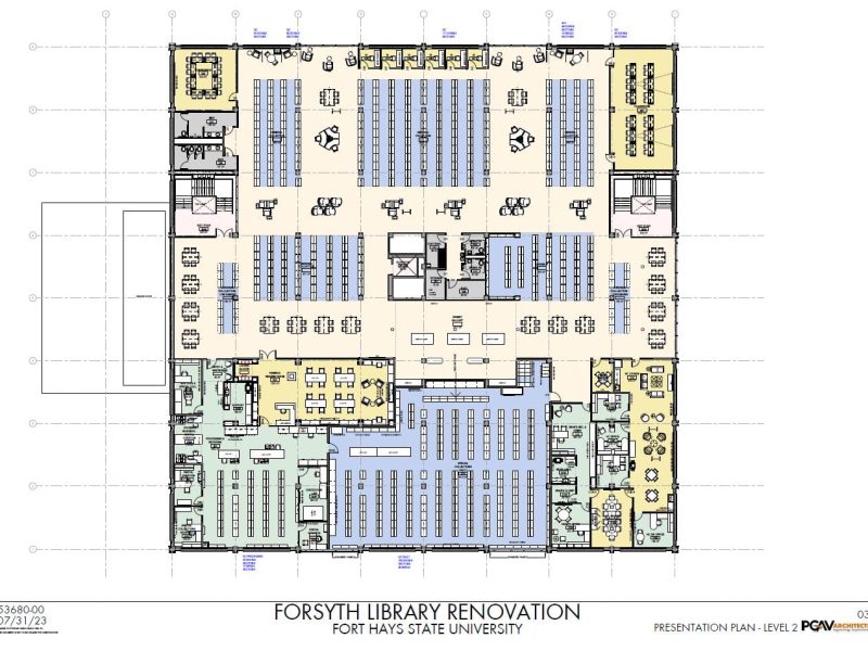 FHSU Forsyth Library Floorplan - Upper Level