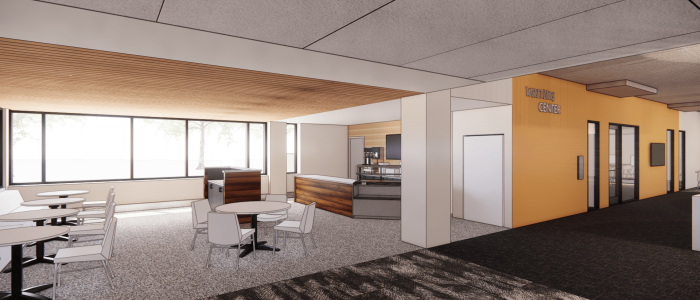 cafe on south side main level