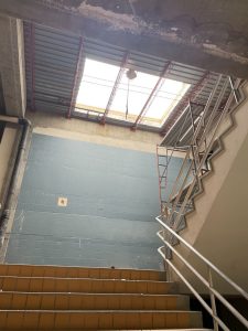 south stairwell skylight