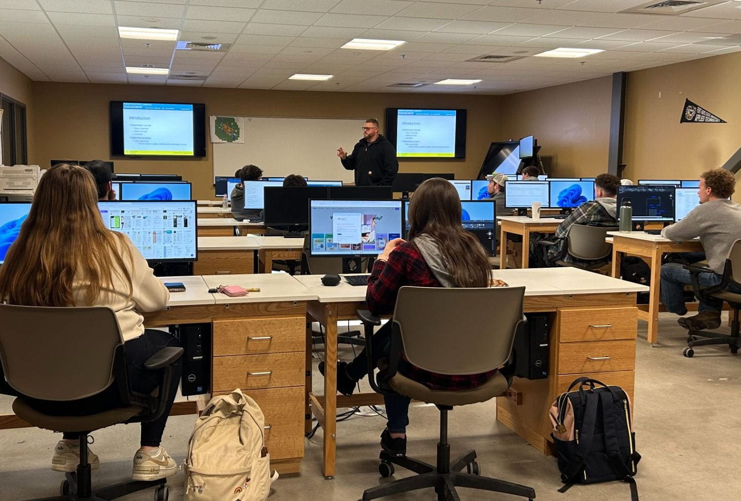 Applied Technology Students Get a Glimpse of the Forsyth Library Renovation through Procore